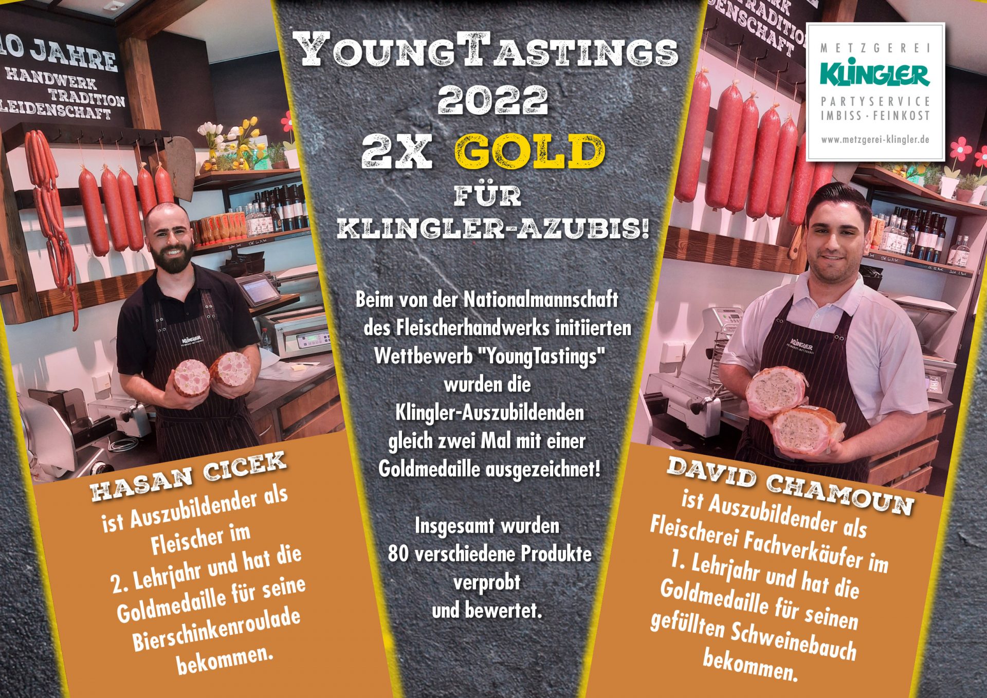 Read more about the article Young Tastings 2022 – 2x Gold für Klingler Azubis