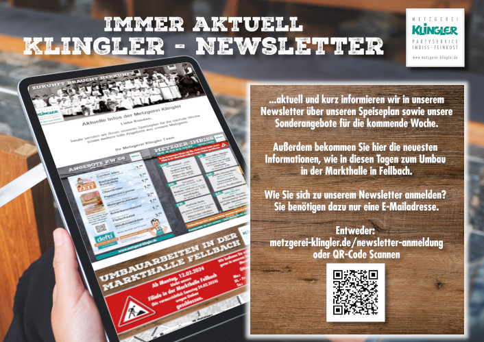 Read more about the article Immer aktuell informiert: Klingler Newsletter